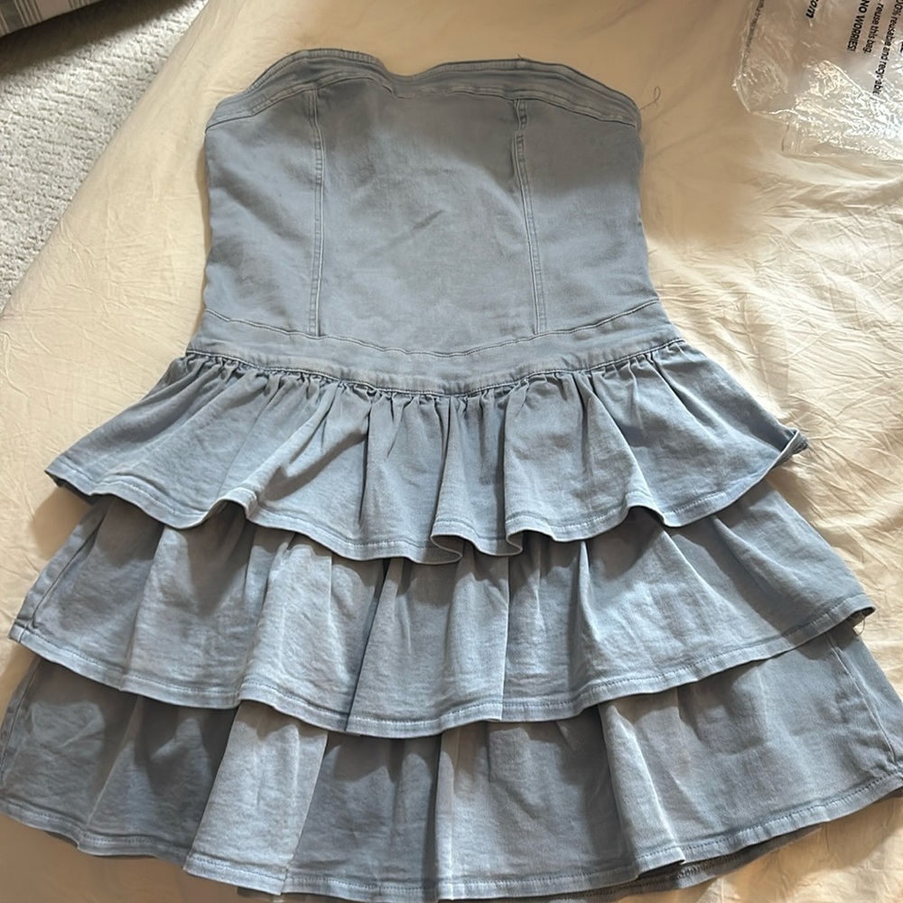 Mustard Seed denim dress. Size S.